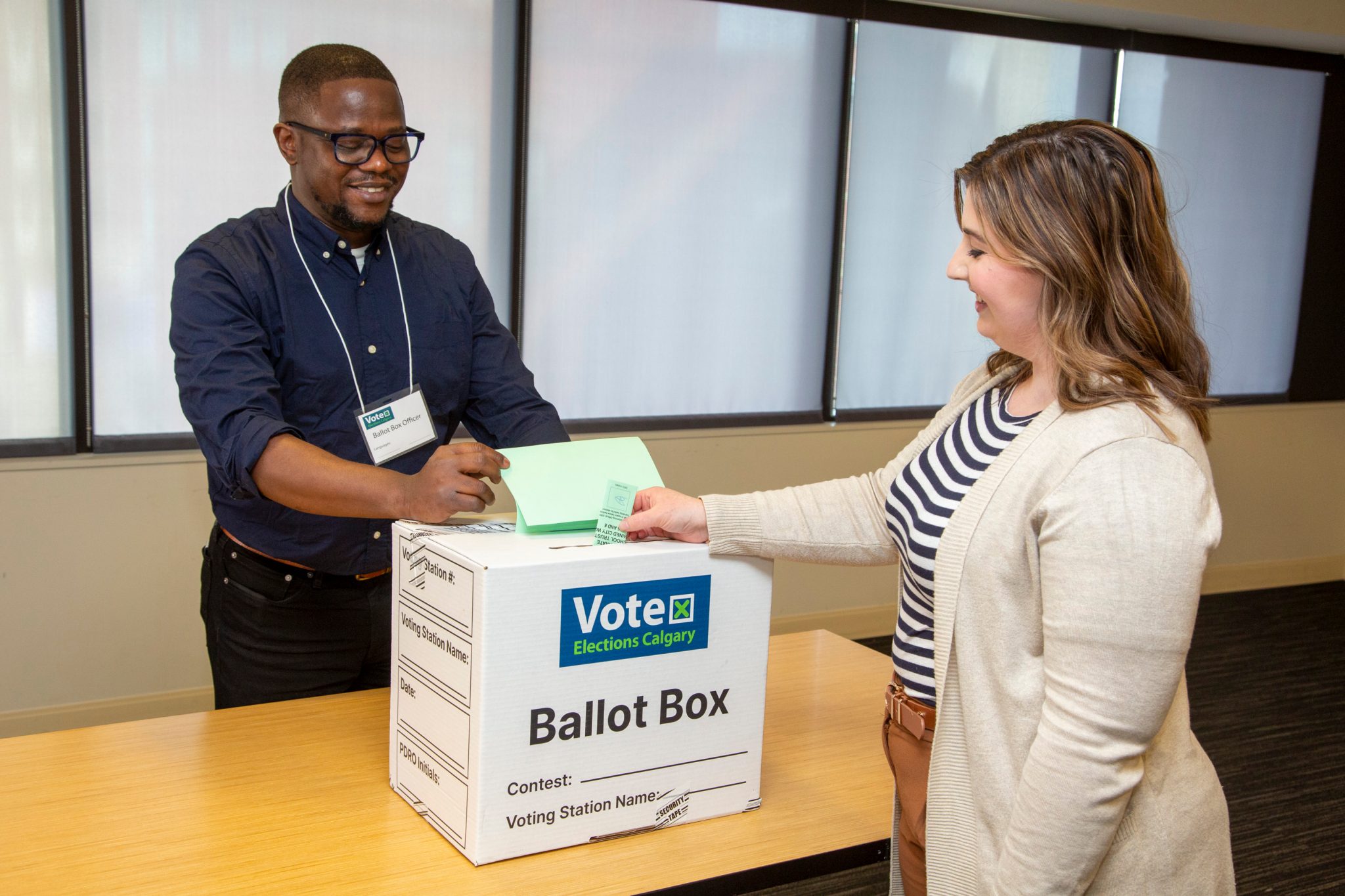 Casting a ballot